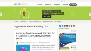 Evolve Authoring Tool | The Upside Learning Blog