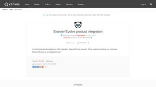 Elsevier/Evolve product integration | Canvas LMS Community