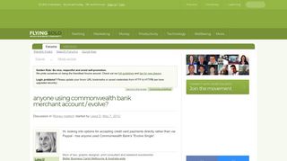 anyone using commonwealth bank merchant account / evolve? | Small ...