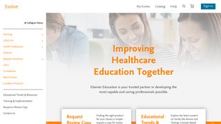 Elsevier Education | Trusted Partner in Healthcare Education - Evolve