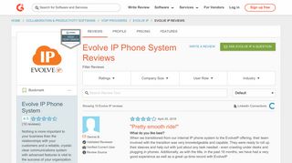 Evolve IP Phone System Reviews 2018 | G2 Crowd