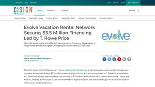 Evolve Vacation Rental Network Secures $5.5 Million Financing Led ...
