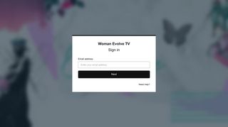 Sign in - Woman Evolve TV