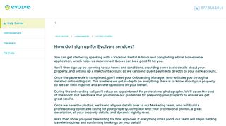 How do I sign up for Evolve's services? - Help Center
