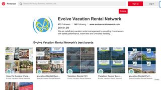 Evolve Vacation Rental Network (EvolveVRN) on Pinterest