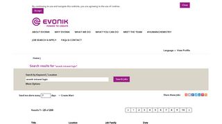 Evonik Intranet Login - Evonik Industries AG Jobs - Jobs at Evonik
