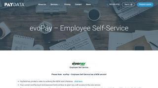 evoPay - Employee Self-Service - PayData
