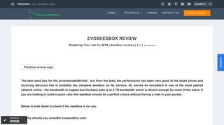 Evoseedbox review - Cheapseedboxes