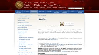 eVoucher | Eastern District of New York | United States District Court