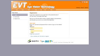 LogIn: EVT - Eye Vision Technology