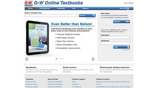 G-W Online Textbooks Home