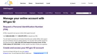 NYS DCSE | Log in - Child Support - NY.gov