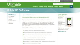UltiPro Mobile HR Software - Access Anytime From Anywhere | UltiPro®