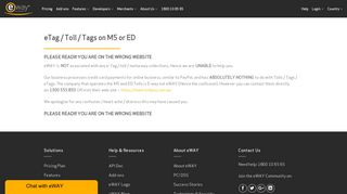 eTag / Toll / Tags on M5 or ED - eWAY Australia