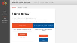 Arrange to pay the toll online - E-way Toll Pay