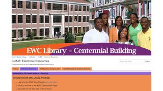 Electronic Resources - CLIMB - LibGuides at Edward Waters College