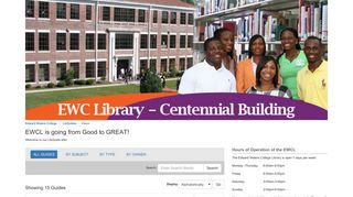 LibGuides at Edward Waters College: All Guides Alphabetically