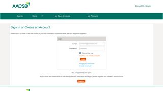 Login Required - aacsb