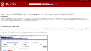 Users - I don't have eWiSACWIS access. Why are people saying I ...