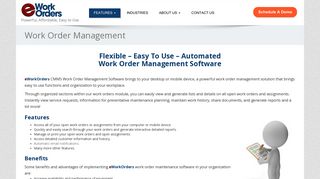 Work Order Management - eWorkOrders CMMS