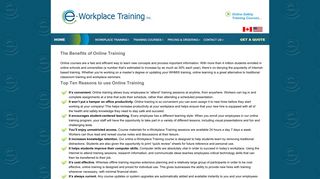 The Benefits e-Workplace Training