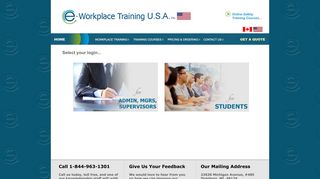 e-Workplace Training Login USA - Course Training - Hazcom 2015 USA