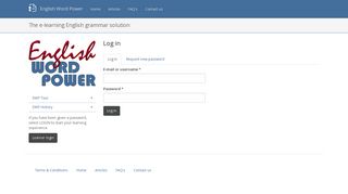 Log in | English Word Power