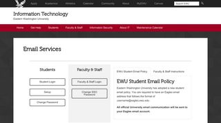 Email Services - Eastern Washington University