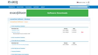 Software Downloads | Exacq from Tyco Security Products