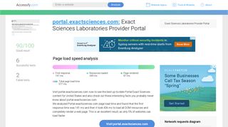 Access portal.exactsciences.com. Exact Sciences Laboratories ...