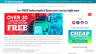 Revealed! 20+ FREE Subscription Boxes you can try right now - 2 ...
