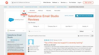 Salesforce Email Studio Reviews 2019 | G2 Crowd