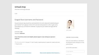 Exagrid Root Username and Password | virtual.mvp