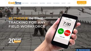 ExakTime: #1 Time Tracking Solution for Construction and More