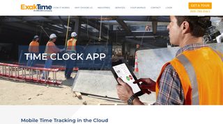 Time Clock App - Employee Time Tracking | ExakTime