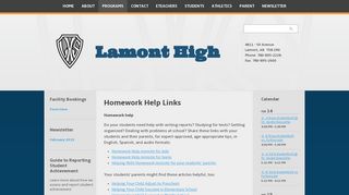 Homework Resources | Lamont High