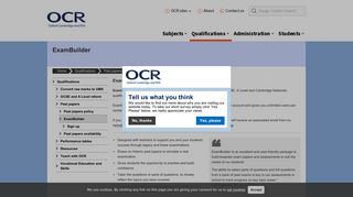 ExamBuilder from OCR