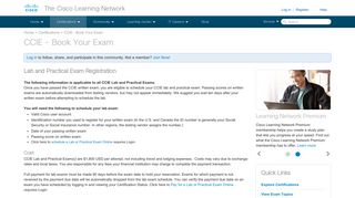 CCIE - Book Your Exam - The Cisco Learning Network