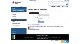 ExamNet: search for exam papers.