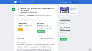 What are some examples of password-less sign-up approaches ...