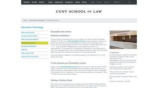 Examplify Instructions - Information Technology - CUNY School of Law