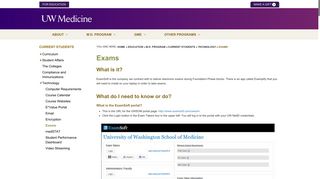 Exams | UW Medicine