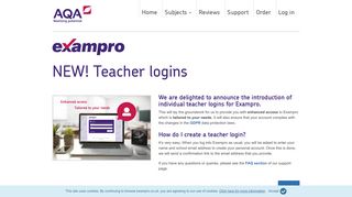 Exampro | Teacher logins