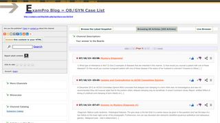 ExamPro Blog » OB/GYN Case List - RSSing.com