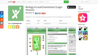 Biology A Level Examstutor (Login Version) - Appsftw