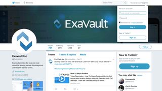 ExaVault Inc (@ExaVaultInc) | Twitter
