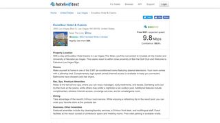 Excalibur Hotel & Casino - Hotel WiFi Test