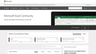 The Microsoft Excel Community - Microsoft Tech Community