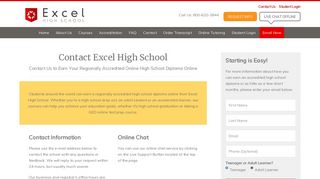 Contact Excel High School