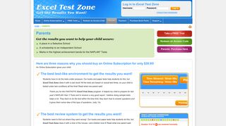 Parents - Excel Test Zone